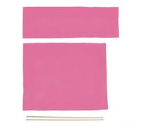4 Piece Set of Director Chair Slipcovers, Includes Canvas Covers and Wooden Inserts for Replacement (Pink)