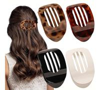 4-piece set of elegant hair accessories for back of head bun