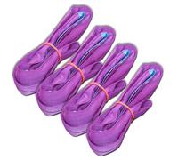 4-Piece Set Professional Round Sling 1 Tonne 1 Metre Coverage Trusses Lifting Slings EN 1492-2 Purple