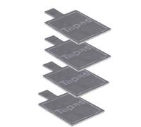 4-Piece Set Serving Tray Slate Handcrafted Gray 14cm Vintage Orient Living Room