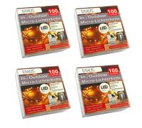 4-Piece Set String Lights 100 LEDs Warm White | Light Wire | Christmas Lighting