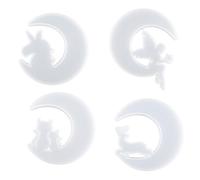 4 Piece Shape Silicone Mold Set Resin for and Art Projects Resin for Handmade Creations Baking Supplies Molds