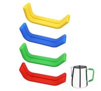 4-Piece Silicone Handle Covers for Milk Jug for Coffee Machine