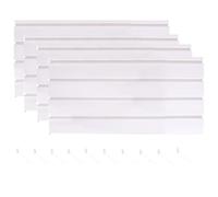 4 Piece Slatwall Panel Set Heavy Du Wall Mounted with 10 Hoo PVC Sto Rack for Retail & Home Use Ga Wall Paneling (White 39.37x12.2 in)