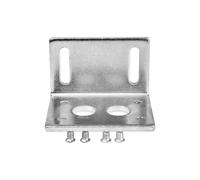 4-Piece Solar Panel Mounting Bracket Kit in White and Black for RV, Boat, and Camper Roofs