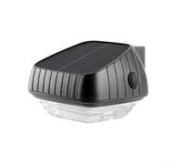 4 Piece Solar Step Lights for Outdoor Use on Stairs Steps Patios Driveways Decks and For Garden Paths with Dusk to Dawn Operation ((warm light))