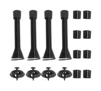 4-Piece Spring Door Stop and 8-Piece Replacement Rubber Head, Anti-Clip Spring Door Gear, Safety Buffer Door Stop, Children's Anti-Collision Tool.