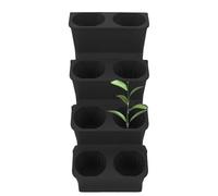 4-Piece Stackable Planter Set Double Layer Self Watering Pots | Versatile Plant Holder for Bonsai & Flowers Indoor and Outdoor Areas, Suitable for Living Room, Balcony, Patio, Garden