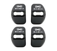 4-Piece Stainless Steel Car Door Lock Cover Protector for Vehicles for Dacia Sandero Stepway 3 2020-2023 2024, Anti-Theft Waterproof Dustproof Security Cap,Bla-ck
