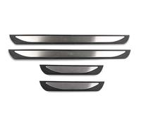 4-Piece Stainless Steel Door Sill Protectors for Honda Jazz Hybrid 2018-2022 2023 2024 2025 GK, Polished Scuff Plates, Custom Fit Kick Plate Guards for Premium Entryway Protection