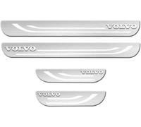 4-Piece Stainless Steel Door Sill Protectors for Volvo S80 1998-2016, Polished Scuff Plates, Custom Fit Kick Plate Guards for Premium Entryway Protection