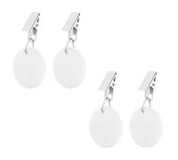 4 Piece Stone Tablecloth Weights Metal Clip Home Decors Piece Secures Holds Table Cover At Place During Gatherings Tablecloth Stabilizers