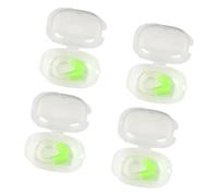 4 Piece Swim Training Nose Clip Set for Pool Lessons, U Shaped Waterproof Nose Plug with TPE and PP Storage Box Swim Clip Set Clips for Swimming Training Pool Practice Lesson Accessory Swimmer Gear U