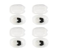 4 Piece Swim Training Nose Clip Set for Pool Lessons, U Shaped Waterproof Nose Plug with TPE and PP Storage Box Swim Clip Set Clips for Swimming Training Pool Practice Lesson Accessory Swimmer Gear U