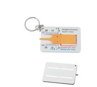 4-Piece Tread Ruler, Vehicle Tread Measurement Tool, Practical, Accurate And Portable, Suitable For Tire Testing Of Automobiles, Motorcycles And Other Vehicles.