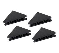 4 Piece Triangle Shock Absorbing Base for Subwoofer and Microphone Stands Ensures Secure Placement Minimizes Vibrations Anti Shock Base