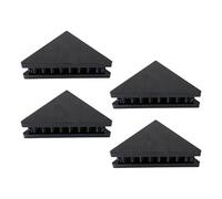 4 Piece Triangle Shock Absorbing Base for Subwoofer and Microphone Stands Ensures Secure Placement Minimizes Vibrations Throb Damping Platform