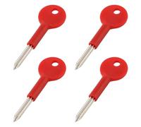 4-Piece Universal Star Key Set,Red Security Keys for Windows, Fire Doors & Pipe Wells, Fits Most Rack Bolts & Simple Locks, Durable Iron Emergency Access Tools