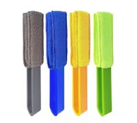 4 Piece Venetian Blind Cleaner Tool, Blind Cleaner with 4 Microfiber Sleeves, Multi-Purpose Cleaning Tool, Blinds Cleaner For Vertical Blinds Air Conditioner Dust Ceiling Fans Car Vents