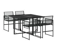 (4 piece) vidaXL Garden Dining Set Outdoor Table and Chair Poly Rattan