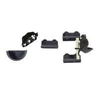 Pawhut 4Pcs Wall Mounted Cat Tree Cat Wall Shelves Climbing Shelf Scratch Post In Dark Grey Dark Grey