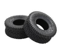 4 Piece Wheelbarrow Tire and Inner Tube Set 15x6.00-6 4PR Rubber Berkfield Home Black One Size