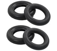 4 Piece Wheelbarrow Tire and Inner Tube Set 3.50-8 4PR Rubber Berkfield Home Black One Size