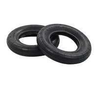 4-Piece Wheelbarrow Tyre and Hose Set 3.50-8 4PR Rubber Replacement Part for Wheelbarrow Transport Truck Garden Tools with Puncture-proof Pneumatic Tyre and Robust Profile for Easy Repair and