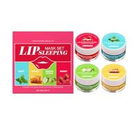 4-piece With Brush Non-Sticky Plumper Cream,Moisturizing Lip Balm,Lip Repair - For Women Girls Travel Teen Christmas Daily Care Makeup