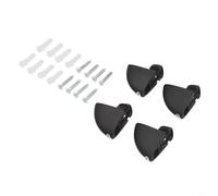 4-Piece Zinc Alloy Glass Shelf Brackets Adjustable Compatibility with Glass For thickness 2mm up to 21mm for Shower Kitchen Office and Retail Shelving (S（2-8mm）)