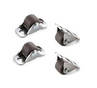 4 pieces 0.5 inch furniture straight wheel directional casters drawer tray accessories trash can storage box laundry basket casters(1P)