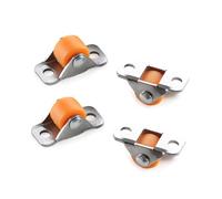 4 pieces 0.5 inch furniture straight wheel directional casters drawer tray accessories trash can storage box laundry basket casters(2P)