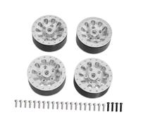 4 Pieces 1:12 1:16 RC Wheels Replacement Tires Set RC Spare Parts for C54 MN78, silver