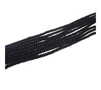 4 Pieces 128CM Twisted Cord Trim Black 5MM Wide Polyester Twisted Drawstring Cord String for Gift Bag Curtain
