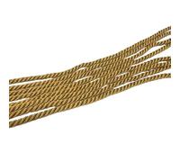 4 Pieces 128CM Twisted Cord Trim Gold 5MM Wide Polyester Twisted Drawstring Cord String for Gift Bag Curtain