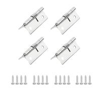 4 Pieces 2 Inches Self-Opening Exposed Spring Hinges 304 Stainless Steel Automatic Self-Closing Spring Draw Door Hinges for Gate,Window