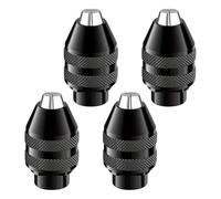 4 Pieces 4486 Keyless Drill Chuck, Three-Jaw Drill Chuck for Dremel, Chuck for Dremel Replacement 1/32 to 1/8 Quick Release Drill Chuck Adapter for Dremel 4000,400,3000,398/95,300,200,285,8200