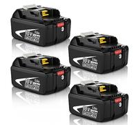 4 pieces 5000mAh BL1850B Replacement for Makita Battery 18V BL1860 BL1850B BL1850 BL1840B BL1840 with LED Charge Indicator