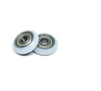 4 Pieces 6x22x7 polyacetal Coated Round Roller BSR60622-7 22mm Diameter 6mm Hole POM Track Guide Wheel 6 * 22 * 7 Plastic Bearing(BSR60622-7 6x22x7mm)