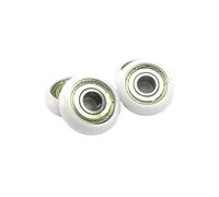 4 Pieces 8x28x10 POM Coated Roller BSR60828-10 28mm Diameter 8mm Shaft Wheel 8 * 28 10 Rowing Machine seat Pulley