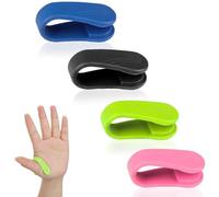 4 pieces acupressure clip, hand clip, panic attacks, panic attacks, massage clip for headaches, stress, anxiety, tension, portable, 4 colours