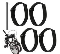 4 Pieces Adjustable Bike Rack Straps - Bicycle Cable Ties - Bikes Wheel Stabilizer Strap With Hook And Loop - Bike Tie Down Straps | For Car Bikes Racks, Wall Mounts, Transport And Storage