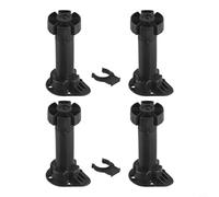 4 Pieces Adjustable For Furniture Feet Stand for Cabinet Table Sofa with ABS Plastic Construction 80mm 100mm 120mm Height Options for Stable Support (12CM)