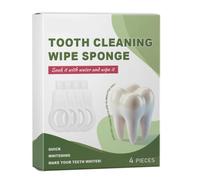 4 Pieces Adult Teeth Cleaning Sponge Wipes Safe Mild Care Tool