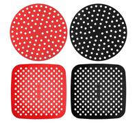 4 Pieces Air Fryer Liners, Air Fryer Silicone Mat, Reusable, Air Fryer Accessories, Heat Resistant Silicone Mat