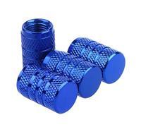 4 Pieces Aluminum Car Tire Valve Stem Cover Knurled Tire Valve Cover Tire Wheel Base Air Valve Cover