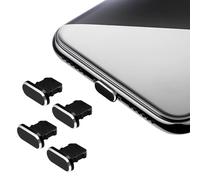 4 Pieces Anti Dust Plugs Charging Port Cover for Iphone 7 8 11 12 13 14 Pro