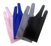 4 Pieces Artist Glove for Drawing Tablet, Digital Drawing Glove Two-Finger Tablet Drawing Gloves, Digital Artist Gloves for Graphics Pen Sketching Drawing Tablet Monitor Light Box Tracing Board