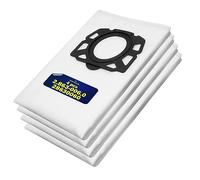4 Pieces - Bags of Microfibre for Vacuum Cleaner - 2.863-006.0 28630060 for Kärcher - suitable for Models WD4 WD5 WD6 - Warranty 10 Years - MONTERAL