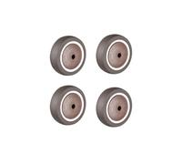 4 Pieces/Batch casters 2 inches/2.5 inches/3 inches/4 inches Single Wheel TPR Rubber Roller abs Caster Sheet Bearing for Chairs Tables(2.5 Inch)